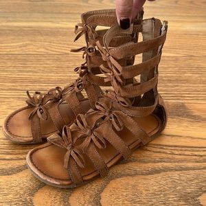 Report girls brown gladiator sandals
